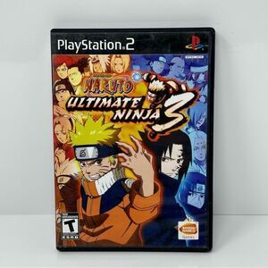 Naruto Ultimate Ninja 3 - PS2 NTSC - Complete CIB w/ Manual - Tested